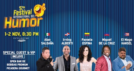 5to_Festival_Internacional_del_Humor_teatral_teatro_comedia_humoristas_stand_up_comedy_risa_obra_theather_chistes_actuacion_en_vivo_escenario_360_galeria_Republica_Dominicana_santiago_Punta_Cana_noviembre_2019_1, 2, 3, 4, 5, 6, 7, 8, 9, 10, 11, 12, 13, 14, 15, 16, 17, 18, 19, 20, 21, 22, 23, 24, 25, 26, 27, 28, 29, 30_31_Mexico_Alan_Saldaña_Colombia_Pamela_Ospina_Haiti_Miguel_de_la_Cruz_El_Mago_Hansel_Puerto_rico_Irving_Alberti_Live_event_evento_show_performance_presentacion_Santo_Domingo_venta_comprar_ticket_boleto_taquilla_entrada_tickets_boleta
